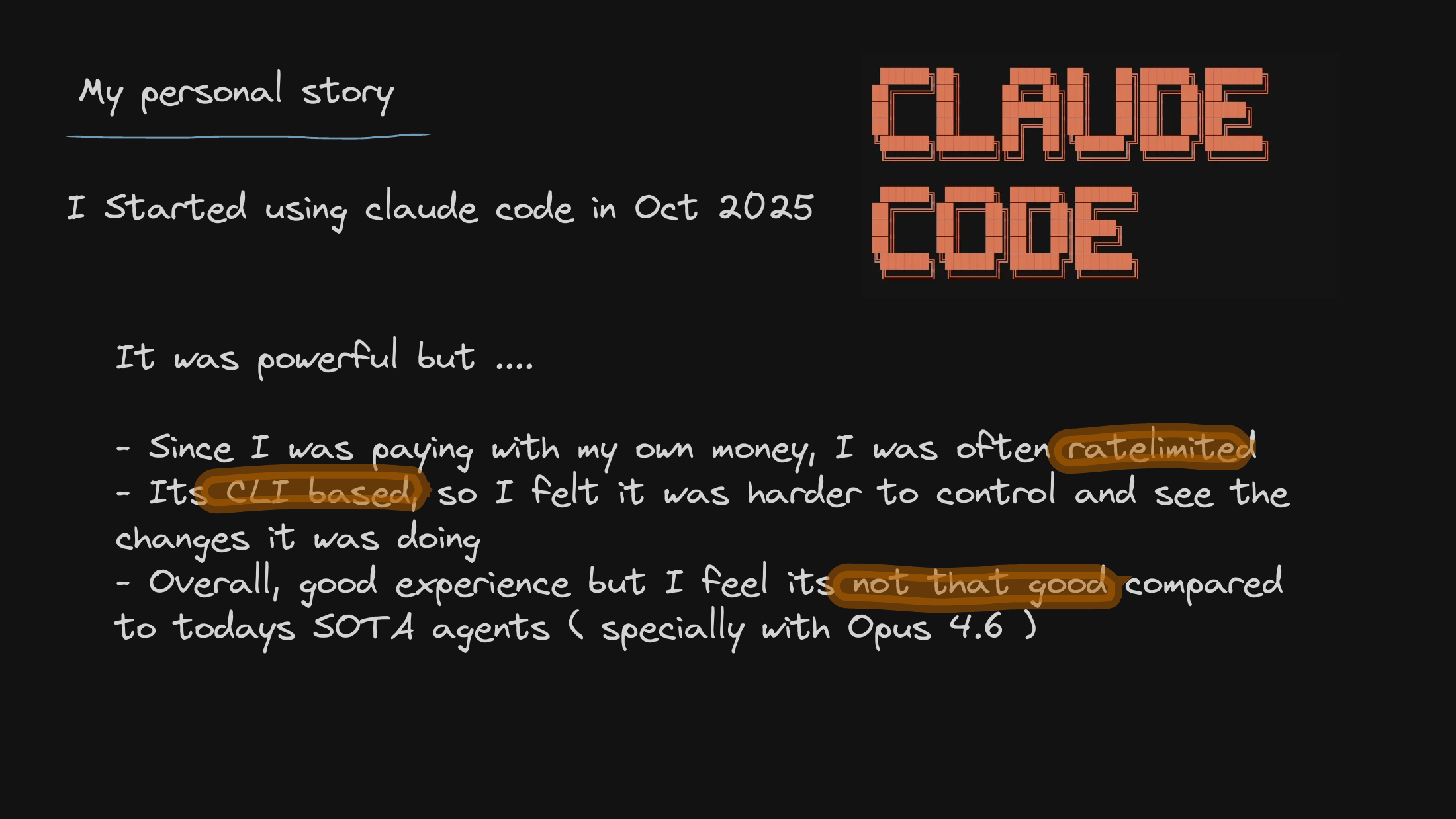 Early friction with CLI agents