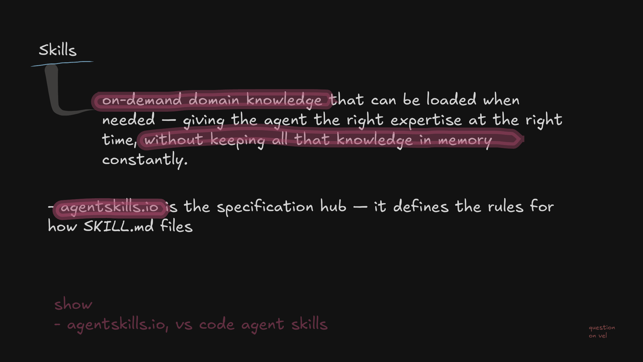 Introducing skills